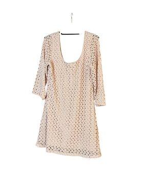 AUW Crochet Lace Mini Dress